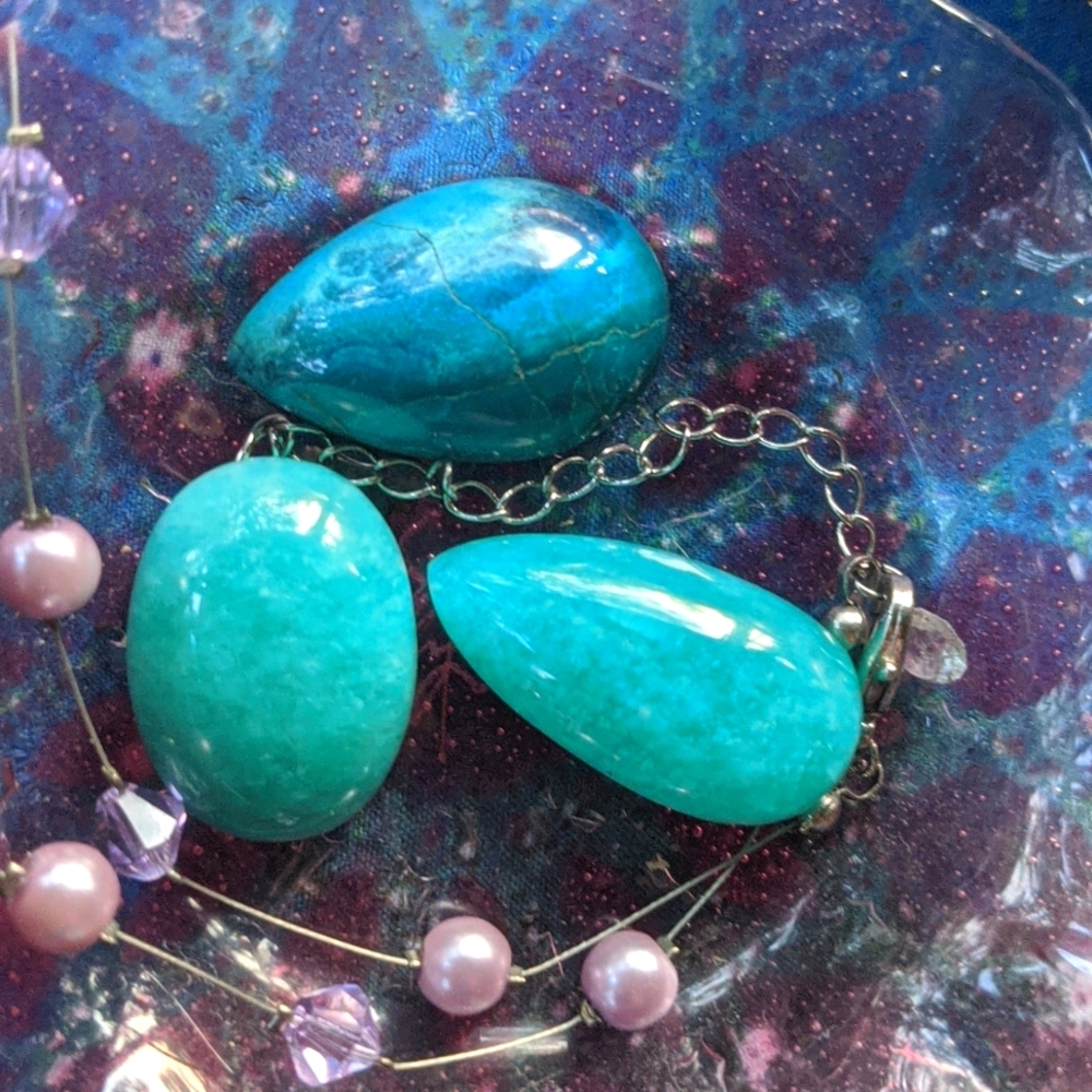 Gemstones For Wire Wrapping (custom necklace by ME!) 💎 Different Prices ✨ - Picture 2 of 3